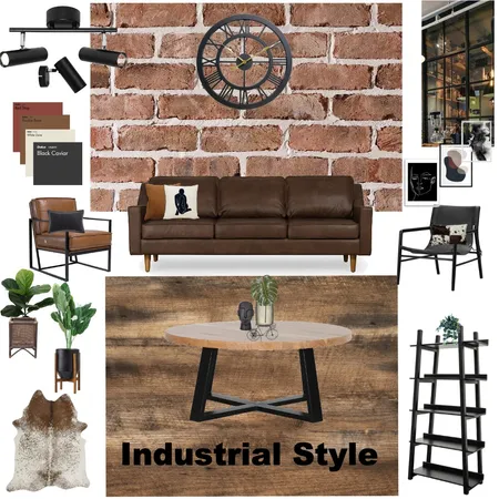 Final Industrial Mood Board Interior Design Mood Board by Insha on Style Sourcebook