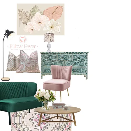 Pink green Interior Design Mood Board by bon_ana on Style Sourcebook