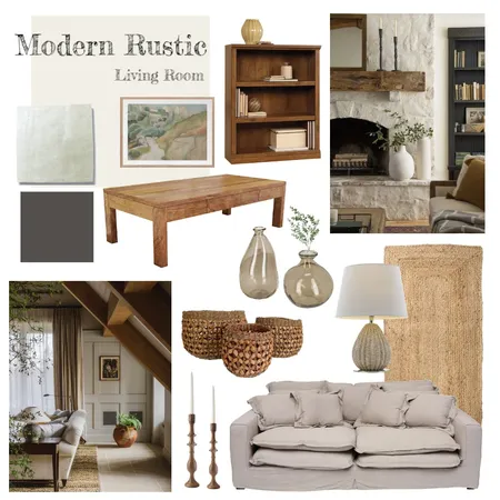 Rustic Living Room 3 Interior Design Mood Board by lydiawolsey4 on Style Sourcebook