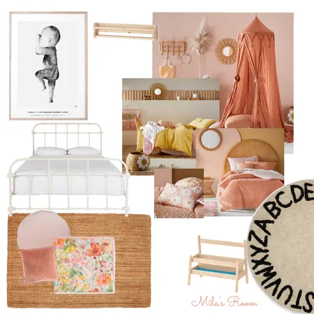 Mila's bedroom 2 Interior Design Mood Board by JessOccy on Style Sourcebook