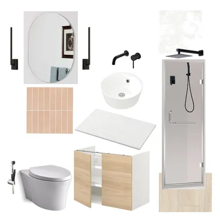 Full Bathroom_Sample Board Interior Design Mood Board by AU Interiors on Style Sourcebook