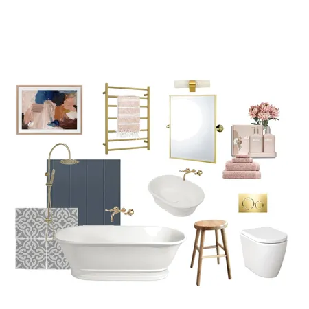 Inspired by the Block Bathroom Interior Design Mood Board by KMR on Style Sourcebook