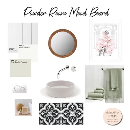 Powder Room Interior Design Mood Board by mprior on Style Sourcebook