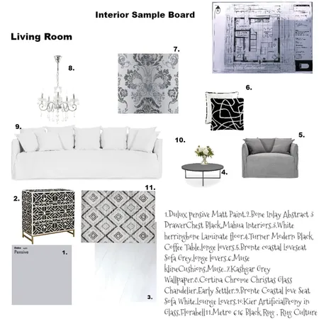 Second Sample Board Interior Design Mood Board by Dawn Holton on Style Sourcebook