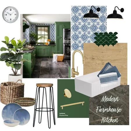 Modern Farmhouse Kitchen Interior Design Mood Board by Lucey Lane Interiors on Style Sourcebook