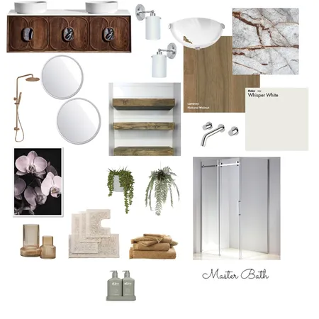 Master Bath Assignment 10 Interior Design Mood Board by Sarah Falconer on Style Sourcebook