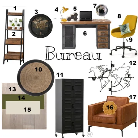 Moodboard bureau Interior Design Mood Board by @DesignerTiff on Style Sourcebook