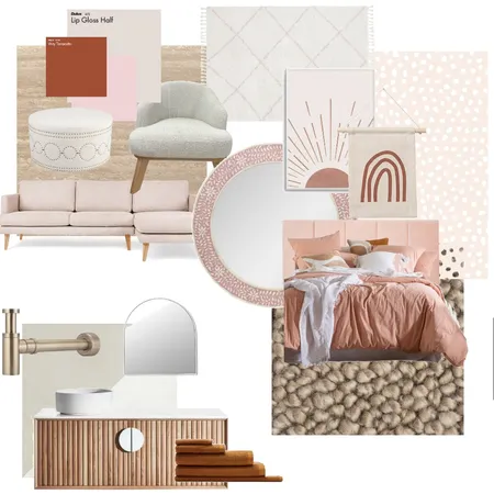 blush, dark red Interior Design Mood Board by alannahegan on Style Sourcebook