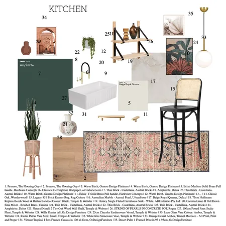 MOD9_KITCHEN Interior Design Mood Board by Sydney Kaplan on Style Sourcebook