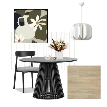 Green & Black Dining Room Interior Design Mood Board by L3 Home on Style Sourcebook