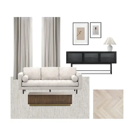 Warm Minimalist Heritage Living Room Interior Design Mood Board by L3 Home on Style Sourcebook