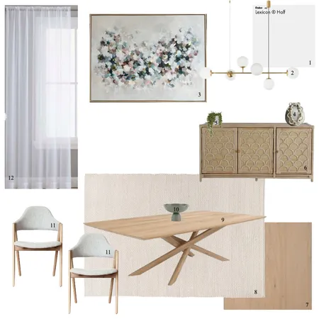 Dining 02 sample board Interior Design Mood Board by Breannen-Faye Guegan-Hill on Style Sourcebook