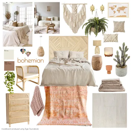 bohemian moodboard 3 Interior Design Mood Board by Emma Hurrell Interiors on Style Sourcebook