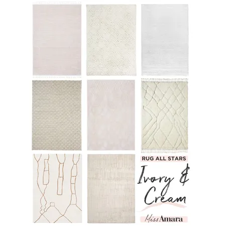 Miss Amara All Stars: Ivory & Cream Interior Design Mood Board by Miss Amara on Style Sourcebook