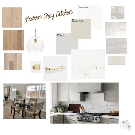 Modern Grey Kitchen Interior Design Mood Board by Tanya Hunt on Style Sourcebook