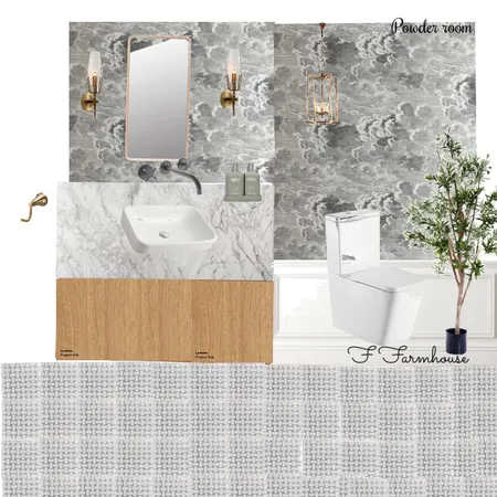 Powder room Interior Design Mood Board by Fabi Feder on Style Sourcebook