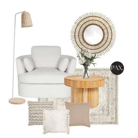 Neutral Reading Nook Interior Design Mood Board by PAX Interior Design on Style Sourcebook