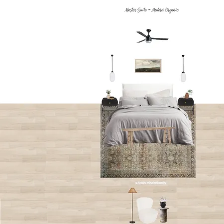 Master Suite - Modern Organic (Layla 1 - Perry Black - Boucle Chair) Interior Design Mood Board by Casa Macadamia on Style Sourcebook
