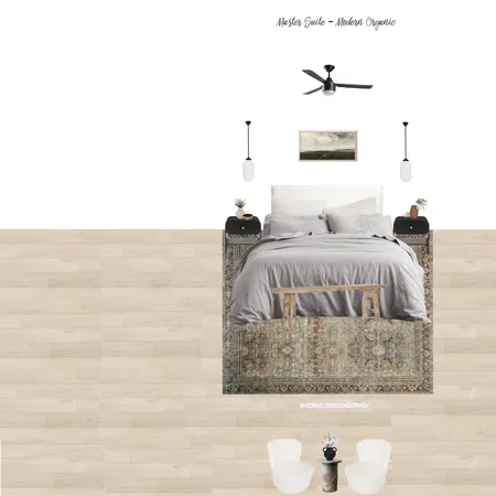 Master Suite - Modern Organic (Layla 1 - Perry Black - 2x Boucle Chair) Interior Design Mood Board by Casa Macadamia on Style Sourcebook