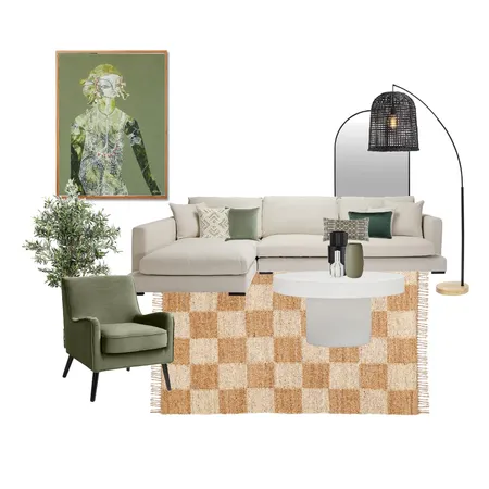 Sage Living Room Interior Design Mood Board by Nestled Interiors on Style Sourcebook