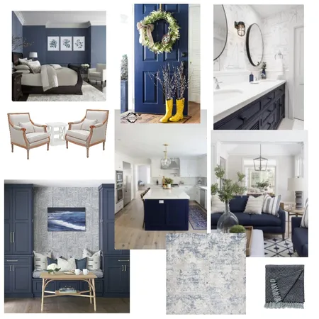 Navy Blue Color Scheme 1 Interior Design Mood Board by KristinH on Style Sourcebook