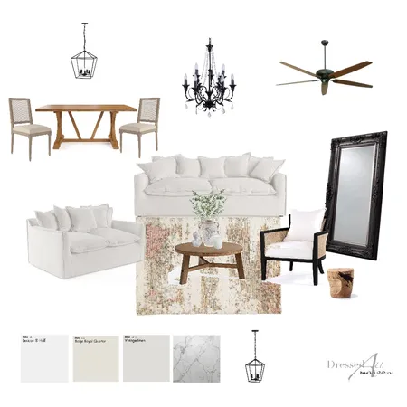 Contemporary French Farmhouse Interior Design Mood Board by Dressed AU Maison on Style Sourcebook
