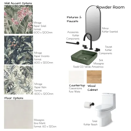 15E Powder Room Interior Design Mood Board by Noelia Sanchez on Style Sourcebook