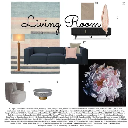 living room Interior Design Mood Board by Adalal65@bigpond.com on Style Sourcebook