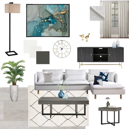 module 9 Living Room Interior Design Mood Board by Azra on Style Sourcebook