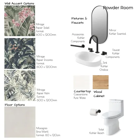 15E Powder Room Interior Design Mood Board by Noelia Sanchez on Style Sourcebook