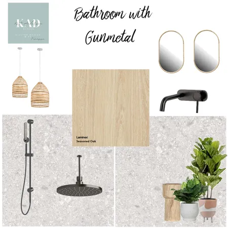 Gunmetal bathroom Interior Design Mood Board by Kateandodesign on Style Sourcebook