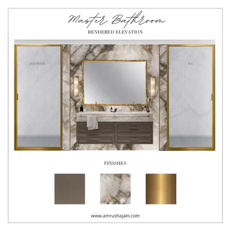 Master Bathroom Interior Design Mood Board by Amrusha Jain on Style Sourcebook