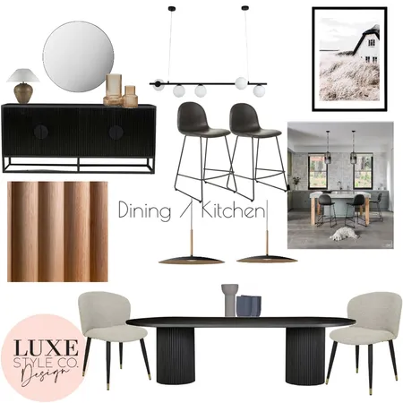 Contemporary Kitchen dining Interior Design Mood Board by Luxe Style Co. on Style Sourcebook