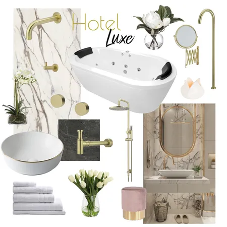 Hotel Luxe Gold Interior Design Mood Board by CSugden on Style Sourcebook