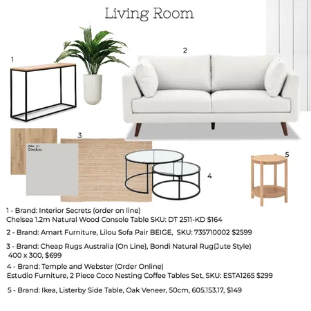 Living Area Interior Design Mood Board by Stacey Newman Designs on Style Sourcebook