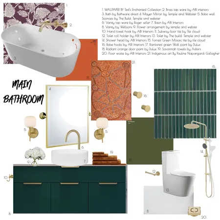 MAIN BATHROOM MOD 9 Interior Design Mood Board by bekbatham on Style Sourcebook