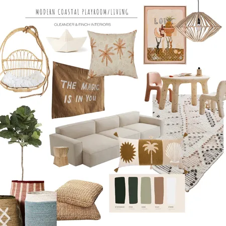 Coastal playroom Interior Design Mood Board by Oleander & Finch Interiors on Style Sourcebook