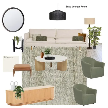 Snuggle Lounge 27 High Street Green rug Big Sidney Chair Interior Design Mood Board by CSInteriors on Style Sourcebook