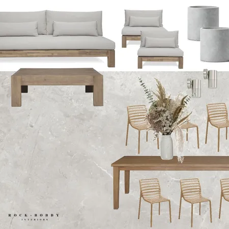 Neutral Outdoor Seating Interior Design Mood Board by ameliarogers on Style Sourcebook