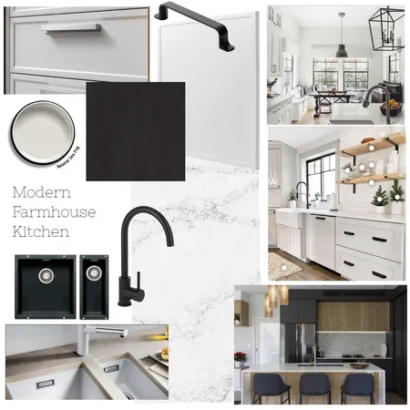 Modern Farmhouse Interior Design Mood Board by Samantha McClymont on Style Sourcebook