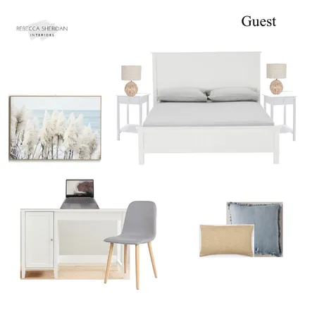 Guest Room Interior Design Mood Board by Sheridan Interiors on Style Sourcebook