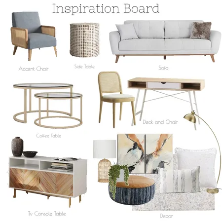 Project 1 Living Room Board Interior Design Mood Board by Studio 44 Design Co. on Style Sourcebook