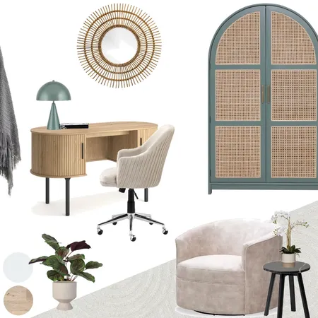 Rosie's Study Sample Board Interior Design Mood Board by AJ Lawson Designs on Style Sourcebook