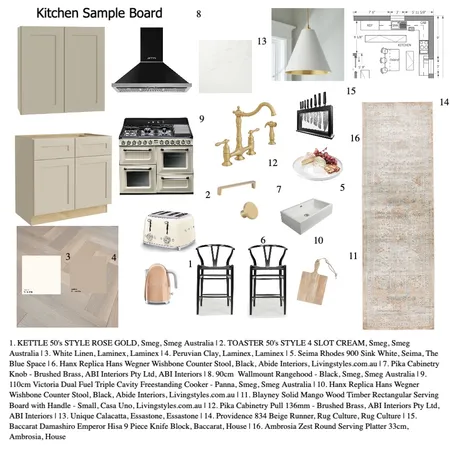 kitchen sample board draft Interior Design Mood Board by sydneyb30 on Style Sourcebook