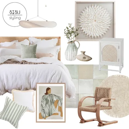 Spring bedroom Interior Design Mood Board by Sisu Styling on Style Sourcebook