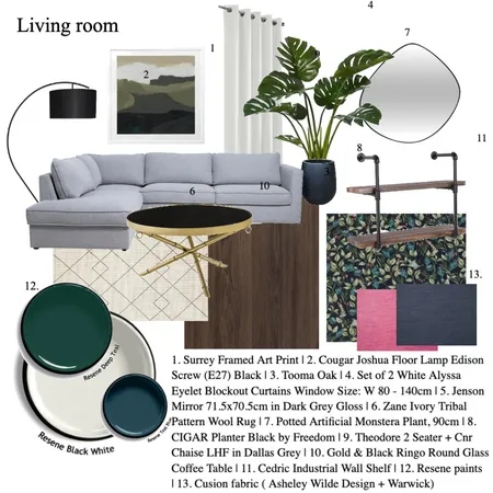 module 9 part 1 Interior Design Mood Board by Interiors by Sydney on Style Sourcebook