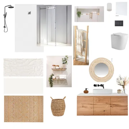 Boho Bathroom Interior Design Mood Board by Clo on Style Sourcebook