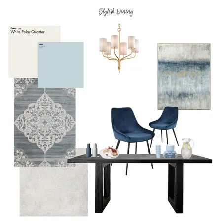 Stylish Dining Interior Design Mood Board by Kylie Flower on Style Sourcebook