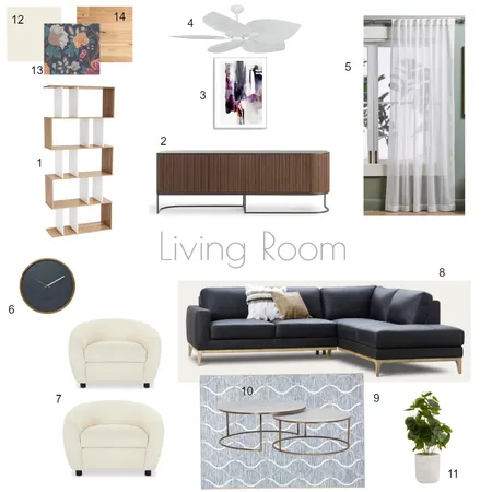 Living Room Interior Design Mood Board by alexa7 on Style Sourcebook