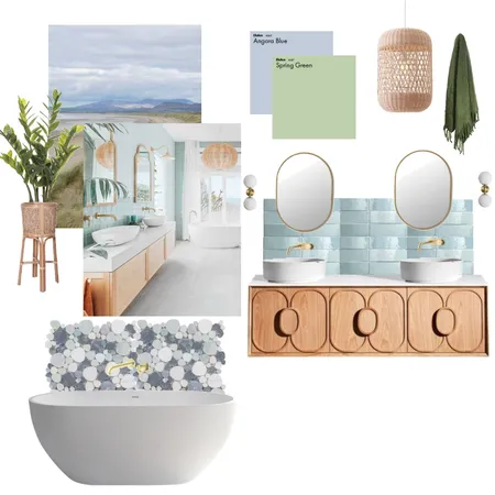 Modern Coastal Bathroom Interior Design Mood Board by Chiara Horne on Style Sourcebook